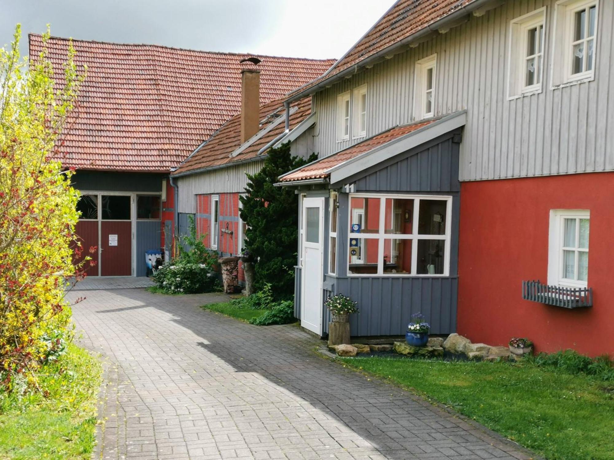 Ferienhaus Vom Bahratal Hausen  Bagian luar foto