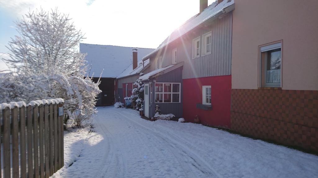 Ferienhaus Vom Bahratal Hausen  Bagian luar foto