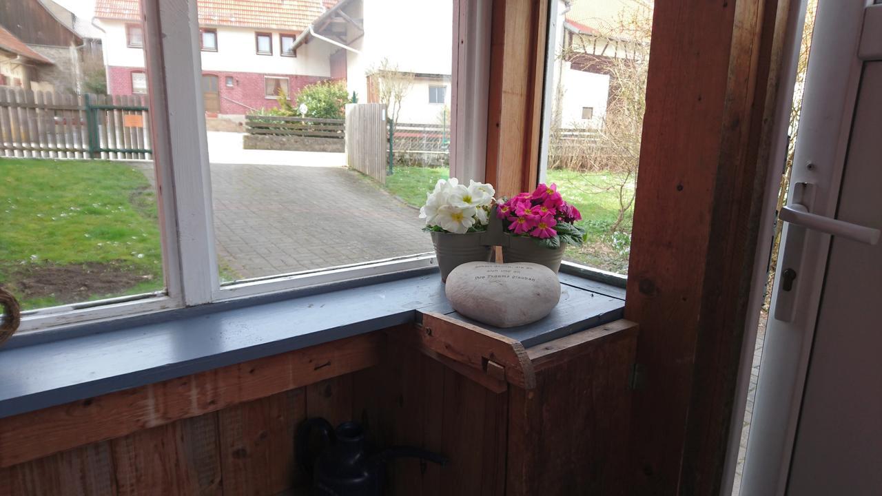 Ferienhaus Vom Bahratal Hausen  Bagian luar foto