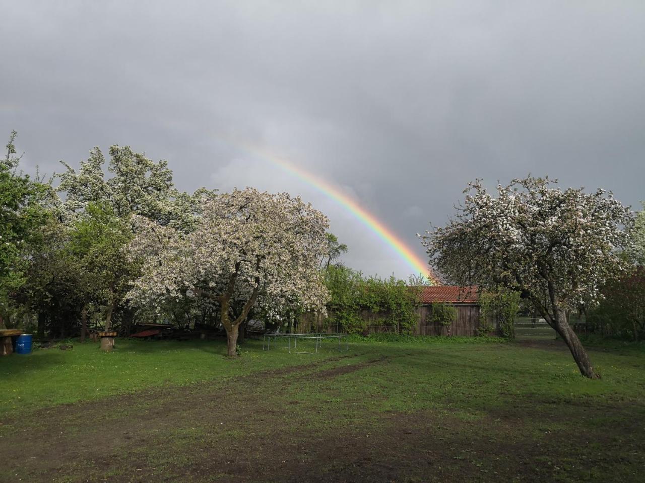 Ferienhaus Vom Bahratal Hausen  Bagian luar foto