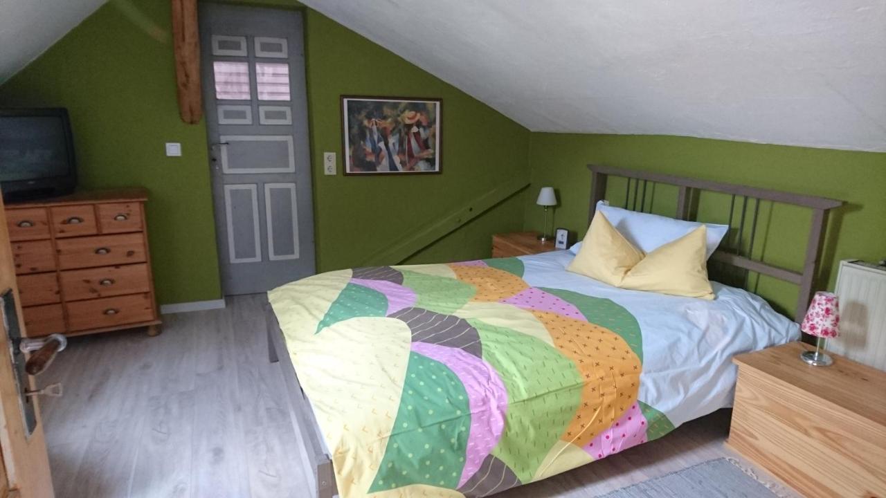 Ferienhaus Vom Bahratal Hausen  Bagian luar foto