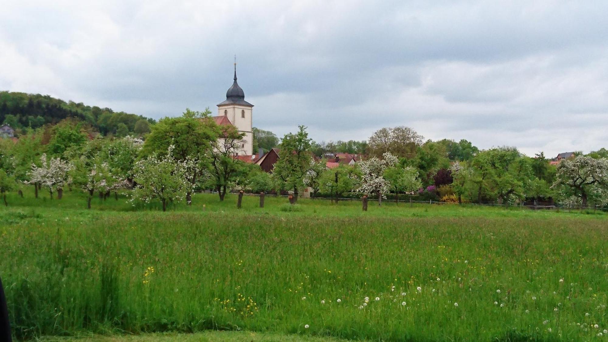 Ferienhaus Vom Bahratal Hausen  Bagian luar foto